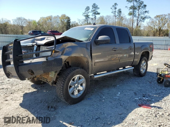 2013 GMC Sierra 1500 SLT with VIN 3GTP2WE71DG236708, listed as a Copart auction lot 50181885 with 205,620 mi miles and Salvage title. Bid and sale history available at DreamBid. Image 1.