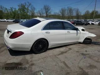 2019 Mercedes-Benz S 450 with VIN WDDUG6EB6KA461541, listed as a Copart auction lot 55125255 with 64,082 mi miles and Salvage title. Bid and sale history available at DreamBid. Image 3.