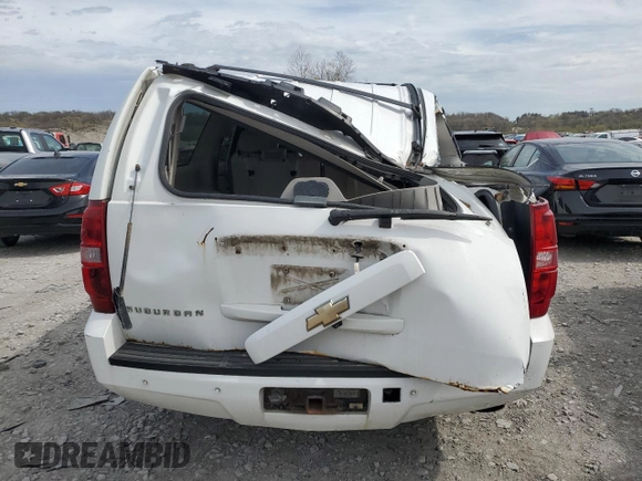 2007 Chevrolet Suburban LTZ with VIN 1GNFK16Y57R256445, listed as a Copart auction lot 50966135 with 0 mi miles and Salvage Title. Bid and sale history available at carsss.com. Image 6.