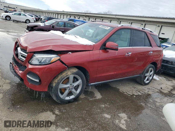 2016 Mercedes-Benz GLE 350 with VIN 4JGDA5HBXGA771552, listed as a Copart auction lot 45095975 with 68,369 mi miles and Salvage title. Bid and sale history available at DreamBid. Image 1.