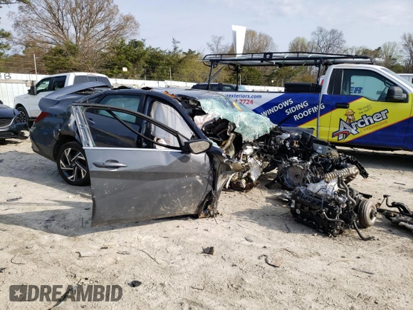 2024 Hyundai Elantra SEL with VIN KMHLS4DG2RU658538, listed as a Copart auction lot 45276324 with Not provided miles and Salvage title. Bid and sale history available at DreamBid. Image 4.