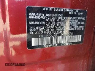 2018 Subaru Forester with VIN JF2SJABC9JH495550, listed as a Copart auction lot 60464915 with 20,459 mi miles and Salvage title. Bid and sale history available at DreamBid. Image 13.
