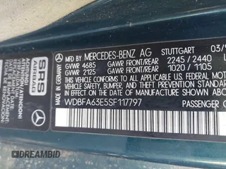 1995 Mercedes-Benz SL with VIN WDBFA63E5SF117797, listed as a IAAI auction lot 41650927 with Not provided miles and . Bid and sale history available at DreamBid. Image 9.