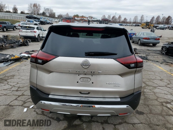2022 Nissan Rogue Platinum with VIN JN8BT3DD6NW275508, listed as a Copart auction lot 83895774 with 29,508 mi miles and Salvage Title. Bid and sale history available at carsss.com. Image 6.
