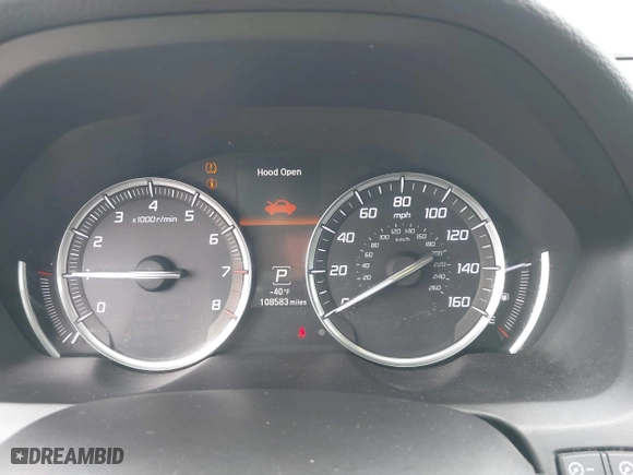 2015 Acura TLX V6 Tech with VIN 19UUB2F50FA019114, listed as a IAAI auction lot 41933324 with 108,583 mi miles. Bid and sale history available at carsss.com. Image 7.