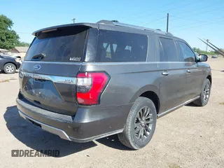 2021 Ford Expedition Max Limited with VIN 1FMJK1KT0MEA58450, listed as a IAAI auction lot 39174522 with 45,650 mi miles and . Bid and sale history available at DreamBid. Image 4.