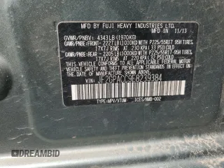 2014 Subaru Crosstrek Premium with VIN JF2GPACC9E8239384, listed as a Copart auction lot 60400115 with 93,183 mi miles and Salvage title. Bid and sale history available at DreamBid. Image 14.