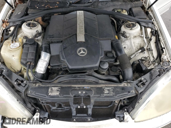 2002 Mercedes-Benz S 430 with VIN WDBNG70J02A283448, listed as a Copart auction lot 43370985 with 141,798 mi miles and Salvage title. Bid and sale history available at DreamBid. Image 12.