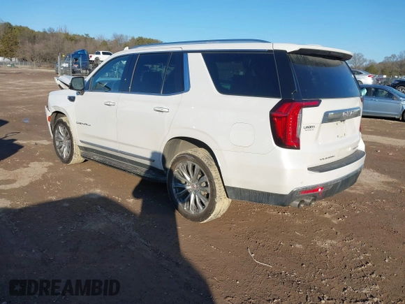2021 GMC Yukon Denali with VIN 1GKS2DKL2MR458128, listed as a IAAI auction lot 41343876 with 64,732 mi miles. Bid and sale history available at carsss.com. Image 3.