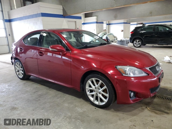 2012 Lexus IS 250 with VIN JTHCF5C24C5054431, listed as a Copart auction lot 48362825 with Not Provided miles and Salvage Title. Bid and sale history available at DreamBid. Image 4.