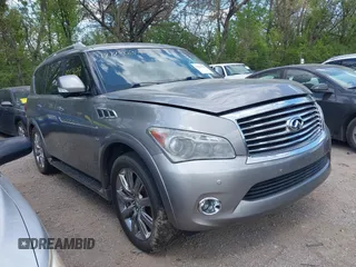 2014 Infiniti QX80 with VIN JN8AZ2NE4E9064351, listed as a IAAI auction lot 42123639 with 164,540 mi miles. Bid and sale history available at carsss.com. Image 12.