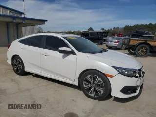 2018 Honda Civic EX-L with VIN JHMFC1F77JX034729, listed as a Copart auction lot 49603095 with 95,402 mi miles and Salvage Title. Bid and sale history available at DreamBid. Image 4.