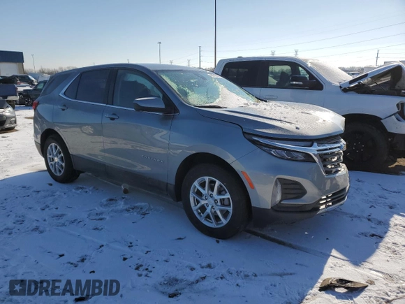 2023 Chevrolet Equinox LT with VIN 3GNAXKEG8PS123623, listed as a Copart auction lot 44256245 with 6,898 mi miles and Clean Title. Bid and sale history available at carsss.com. Image 4.