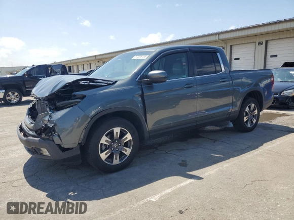2019 Honda Ridgeline RTL z VIN 5FPYK3F51KB026815, wystawiony jako Copart lot #57306165 z przebiegiem 47 405 mil mil oraz Szkoda całkowita • Salvage title. Historia ofert i sprzedaży dostępna na DreamBid. Obrazek 1.