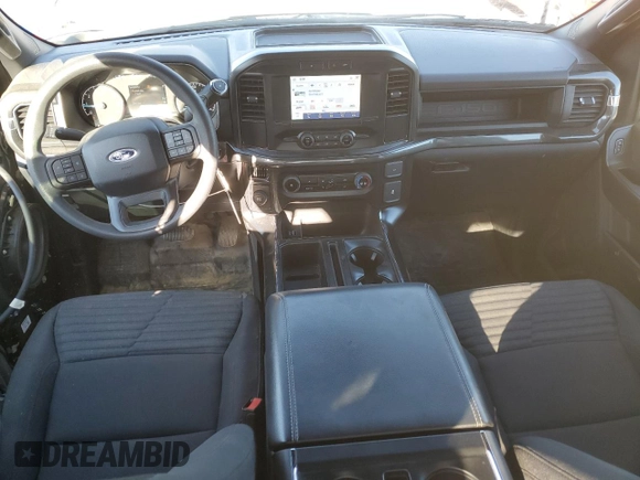 2023 Ford F-150 XL with VIN 1FTEW1CP9PKD57520, listed as a Copart auction lot 50247595 with 39,477 mi miles and Salvage Title. Bid and sale history available at carsss.com. Image 8.
