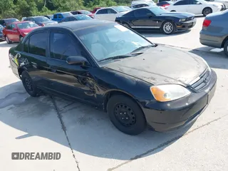 2001 Honda Civic LX z VIN JHMES16571S012336, wystawiony jako IAAI lot #42262754 z przebiegiem 150 230 mil mil oraz . Historia ofert i sprzedaży dostępna na DreamBid. Obrazek 1.