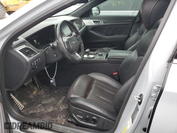 2019 Genesis G80 3.3T Sport with VIN KMHGN4JB4KU299586, listed as a Copart auction lot 85801754 with 50,162 mi miles and Salvage Title. Bid and sale history available at carsss.com. Image 7.