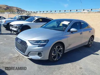 2022 Audi A3 Premium with VIN WAUAUDGY9NA089853, listed as a IAAI auction lot 41435958 with 12,154 mi miles. Bid and sale history available at carsss.com. Image 2.