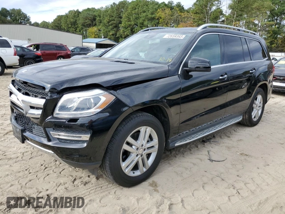 2015 Mercedes-Benz GL-Class GL 450 with VIN 4JGDF6EE2FA482458, listed as a Copart auction lot 72659393 with 113,385 mi miles. Bid and sale history available at carsss.com. Image 1.