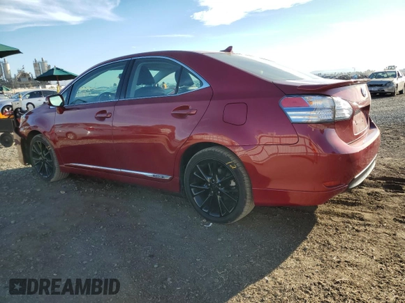 2011 Lexus HS with VIN JTHBB1BA9B2045975, listed as a Copart auction lot 77708264 with 67,427 mi miles and Salvage Title. Bid and sale history available at carsss.com. Image 2.