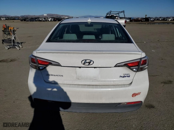2017 Hyundai Sonata Plug-In Hybrid with VIN KMHE14L25HA062664, listed as a Copart auction lot 84186434 with 92,562 mi miles and Salvage Title. Bid and sale history available at carsss.com. Image 6.