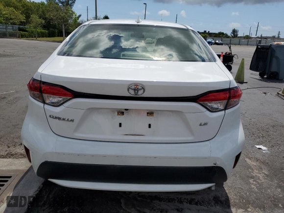 2020 Toyota Corolla LE with VIN JTDEPRAE6LJ079057, listed as a Copart auction lot 55429585 with 11,169 mi miles and Salvage Title. Bid and sale history available at DreamBid. Image 6.