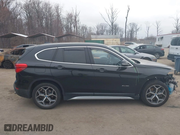 2017 BMW X1 xDrive28i with VIN WBXHT3C31H5F72958, listed as a IAAI auction lot 41782257 with 134,829 mi miles. Bid and sale history available at carsss.com. Image 13.