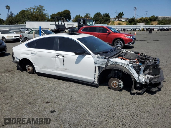 2024 Honda Accord Sport with VIN 1HGCY2F5XRA027509, listed as a Copart auction lot 61253035 with 42,399 mi miles and Salvage title. Bid and sale history available at DreamBid. Image 4.