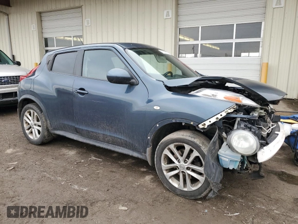 2012 Nissan Juke SV with VIN JN8AF5MV8CT127947, listed as a Copart auction lot 47010215 with 89,799 mi miles and Salvage Title. Bid and sale history available at carsss.com. Image 4.