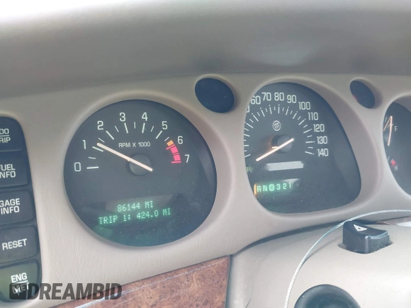 2003 Buick LeSabre Limited with VIN 1G4HR54K03U161717, listed as a IAAI auction lot 42161217 with 86,144 mi miles and . Bid and sale history available at carsss.com. Image 7.