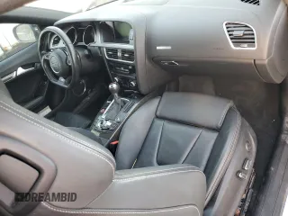 2014 Audi S5 Premium Plus with VIN WAUCGAFR7EA011581, listed as a Copart auction lot 75203614 with 0 mi miles and Salvage Title. Bid and sale history available at carsss.com. Image 8.