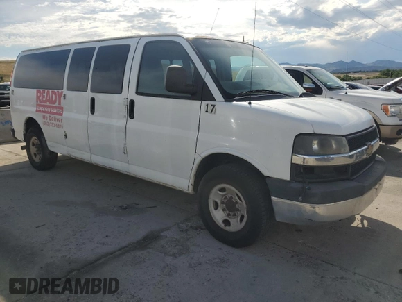2013 Chevrolet Express Passenger LT with VIN 1GAZG1FG2D1144719, listed as a Copart auction lot 64759665 with Not provided miles and Clean title. Bid and sale history available at DreamBid. Image 4.