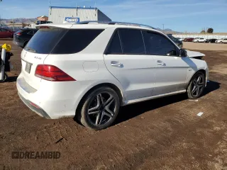 2017 Mercedes-Benz GLE 43 AMG with VIN 4JGDA6EBXHA905200, listed as a Copart auction lot 83072574 with 64,003 mi miles and Salvage title. Bid and sale history available at DreamBid. Image 3.