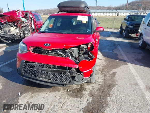 2015 Kia Soul + with VIN KNDJP3A57F7765296, listed as a IAAI auction lot 41108547 with 72,771 mi miles. Bid and sale history available at carsss.com. Image 6.