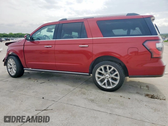 2018 Ford Expedition Max Limited with VIN 1FMJK1KT2JEA07608, listed as a Copart auction lot 55061235 with 93,230 mi miles and Salvage title. Bid and sale history available at DreamBid. Image 2.