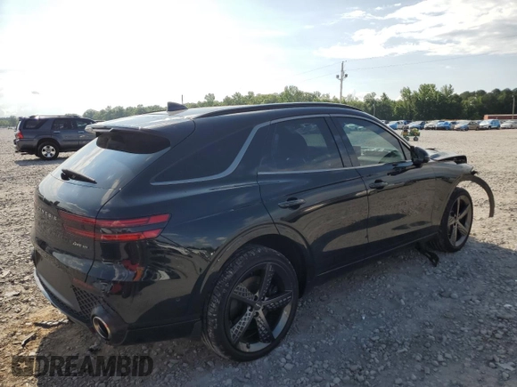 2024 Genesis GV70 Sport with VIN 5NMMCDTC3RH003803, listed as a Copart auction lot 59806985 with 7,614 mi miles and Salvage title. Bid and sale history available at DreamBid. Image 3.