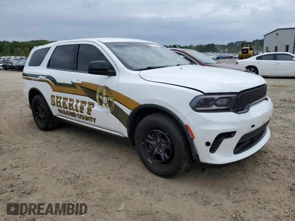 2023 Dodge Durango Pursuit with VIN 1C4RDJFG2PC567874, listed as a Copart auction lot 54145945 with 28,828 mi miles and Clean title. Bid and sale history available at DreamBid. Image 4.