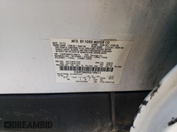 2014 Ford Police Interceptor z VIN 1FAHP2MK0EG148613, wystawiony jako Copart lot #61061515 z przebiegiem 154 971 mil mil oraz Szkoda całkowita • Salvage title. Historia ofert i sprzedaży dostępna na DreamBid. Obrazek 13.
