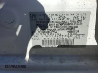 2024 Nissan Versa SV z VIN 3N1CN8EV6RL877256, wystawiony jako Copart lot #55314635 z przebiegiem 4 750 mil mil oraz Szkoda całkowita • Salvage title. Historia ofert i sprzedaży dostępna na DreamBid. Obrazek 13.