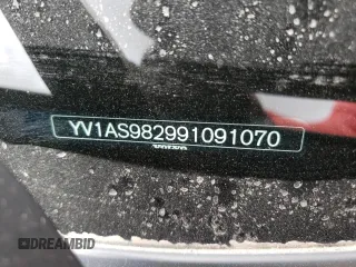 2009 Volvo S80 I6 with VIN YV1AS982991091070, listed as a Copart auction lot 55295554 with 0 mi miles and Salvage Title. Bid and sale history available at carsss.com. Image 15.