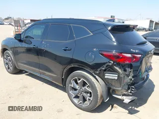 2022 Chevrolet Blazer RS with VIN 3GNKBERS2NS185275, listed as a IAAI auction lot 41687369 with 43,695 mi miles. Bid and sale history available at carsss.com. Image 3.