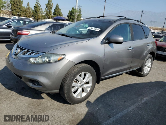 2011 Nissan Murano SV with VIN JN8AZ1MW8BW180542, listed as a Copart auction lot 62443904 with 81,716 mi miles and Salvage Title. Bid and sale history available at carsss.com. Image 1.