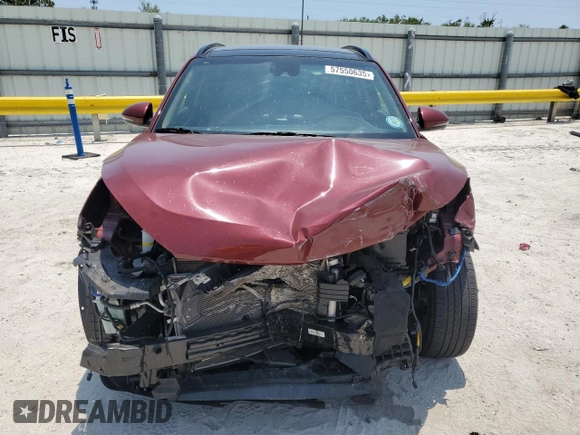 2020 Hyundai Tucson Ultimate with VIN KM8J33AL8LU255297, listed as a Copart auction lot 57550635 with Not provided miles and Salvage title. Bid and sale history available at DreamBid. Image 5.