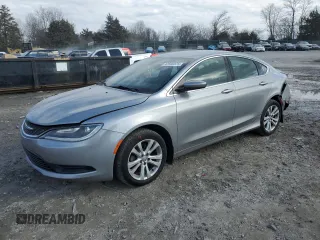 2016 Chrysler 200 LX with VIN 1C3CCCFB5GN197926, listed as a Copart auction lot 42500375 with 36,105 mi miles and Salvage Title. Bid and sale history available at carsss.com. Image 1.