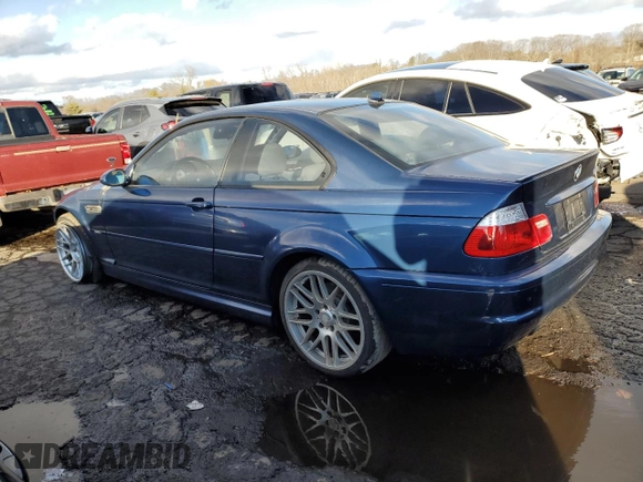 2005 BMW 3 Series M3 with VIN WBSBL93425PN63240, listed as a Copart auction lot 89051745 with 117,134 mi miles and Salvage Title. Bid and sale history available at carsss.com. Image 2.