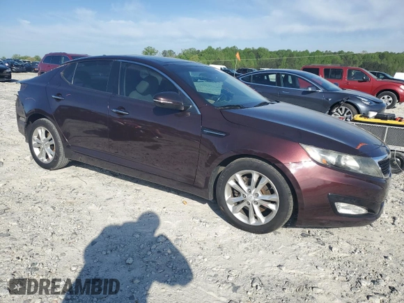 2013 Kia Optima EX with VIN 5XXGN4A79DG140944, listed as a Copart auction lot 52099915 with 150,866 mi miles and Salvage Title. Bid and sale history available at carsss.com. Image 4.