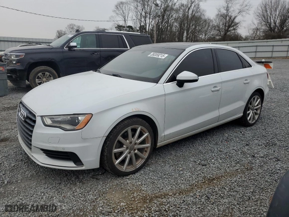 2016 Audi A3 2.0T Premium Plus with VIN WAUE8GFF7G1055856, listed as a Copart auction lot 89359215 with 137,704 mi miles and Salvage Title. Bid and sale history available at carsss.com. Image 1.