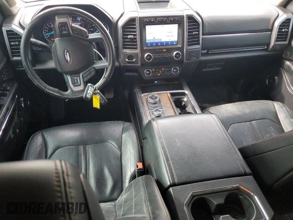 2020 Ford Expedition Max Platinum with VIN 1FMJK1MT5LEA06551, listed as a Copart auction lot 42459445 with 99,637 mi miles and Salvage title. Bid and sale history available at DreamBid. Image 8.