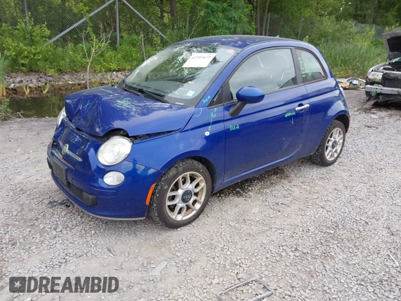 2013 FIAT 500 Pop z VIN 3C3CFFAR3DT654824, wystawiony jako IAAI lot #42595672 z przebiegiem 67 308 mil mil oraz . Historia ofert i sprzedaży dostępna na DreamBid. Obrazek 2.