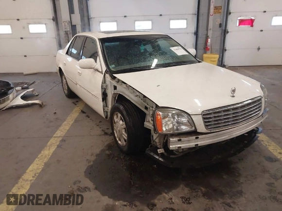 2005 Cadillac DeVille z VIN 1G6KD54YX5U247443, wystawiony jako IAAI lot #41468918 z przebiegiem 114 231 mil mil oraz . Historia ofert i sprzedaży dostępna na DreamBid. Obrazek 1.